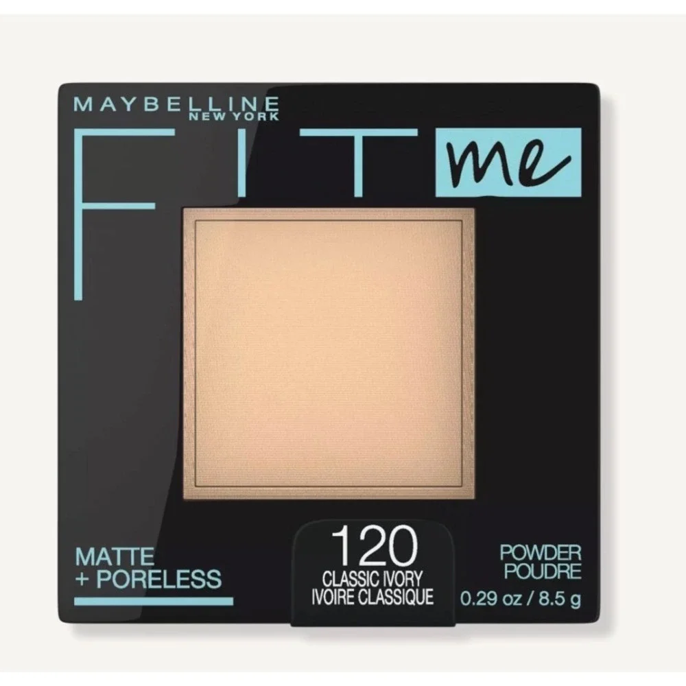 Maybelline Fit Me Pressed Powder Matte Poreless Classic Ivory 120 0.29 oz New